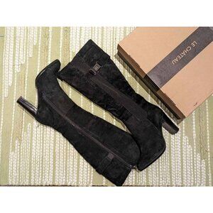 BNIB Genuine Leather high heel tall boots, Size 39